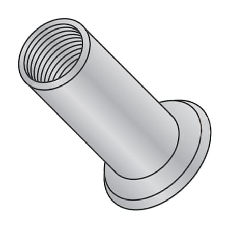 Newport Fasteners Rivet Nut, M5-0.80 Thread Size, 10.79mm Flange Dia., 17.12mm L, Aluminum, 2000 PK 450991